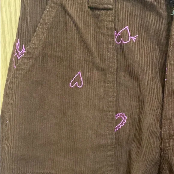 PacSun Brown Cargo Pants with Pink Heart Accents - Picture 5 of 10